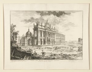 Vista da Basílica de S. Giovanni Laterano, de Vistas de Roma de Giovanni-Battista Piranesi