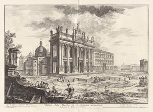 Vista da Basílica de São João de Latrão, de Views of Rome de Giovanni Battista Piranesi