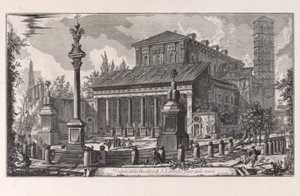 Vista da Basílica de San Lorenzo fuori delle Mura, de Vedute di Roma (Vistas de Roma) de Giovanni-Battista Piranesi