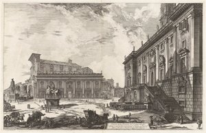 Vista da Piazza del Campidoglio, de Views of Rome de Giovanni Battista Piranesi