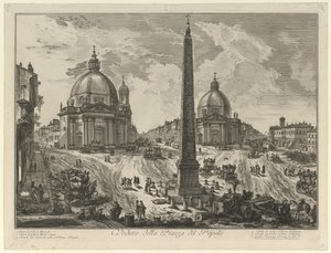 Vista da Piazza del Popolo de Giovanni Battista Piranesi