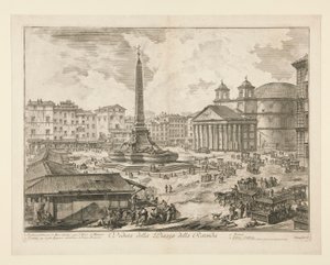 Vista da Piazza della Rotonda, de Vedute di Roma de Giovanni-Battista Piranesi