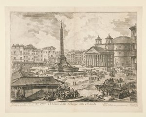 Vista da Piazza della Rotonda, de Vedute di Roma de Giovanni Battista Piranesi