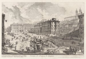 Vista da Piazza di Spagna, de Views of Rome de Giovanni Battista Piranesi
