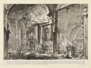 Vista de outra parte da câmara tumular de L. Arruntius, de Le Antichit? Romane de Giovanni-Battista Piranesi