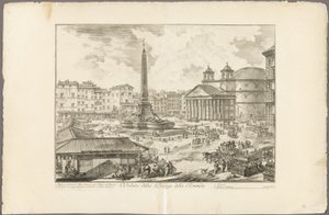Vista da Piazza della Rotonda, de Vistas de Roma de Giovanni-Battista Piranesi