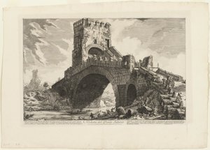 Vista da Ponte Salario, de Vistas de Roma de Giovanni Battista Piranesi