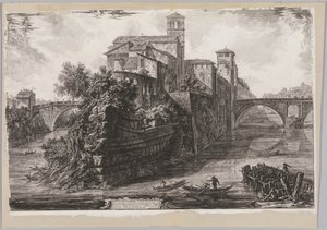 Vistas de Roma: A Isola Tiberina, 1775.