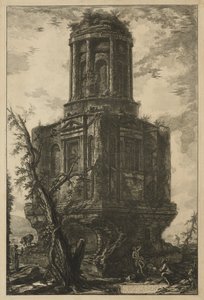 Vistas de Roma: O Túmulo, chamado La Connocchia de Giovanni Battista Piranesi