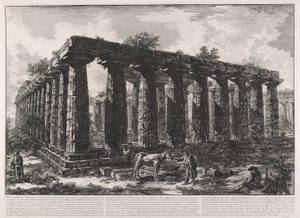 Vista dos restos mortais de de Giovanni-Battista Piranesi