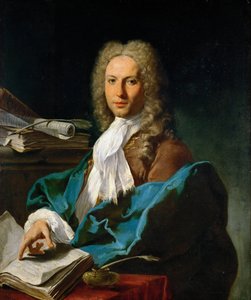 Rococo : Retrato de um matemático par Pittoni, Giovan Battista (1687-1767), c. 1740. Óleo sobre tela, 93x81. Museu de História de Arte, Vienne de Giovanni Battista Pittoni