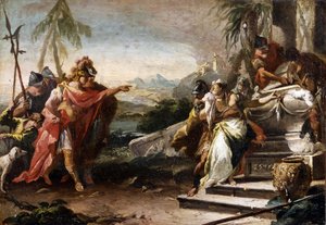 O sacrifício de Polyxena (óleo sobre tela)
