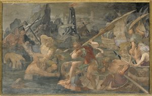 Vingança de Nauplius de Giovanni Battista Rosso Fiorentino