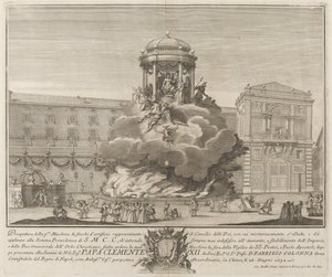 O Conselho dos Deuses, para o Festival "Chinea" de Giovanni Battista Sintes probably after Nicola Michetti