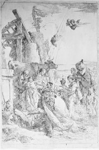 Adoração dos Magos, c. 1753. de Giovanni Battista Tiepolo