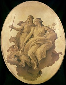 Alegoria da paz e da justiça de Giovanni Battista Tiepolo