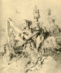 Anjo com Monstrance, 1767-1769, 1928 de Giovanni Battista Tiepolo