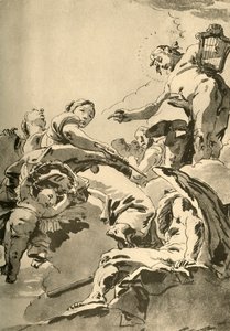 Apolo, as Musas e Cronos, c1730, 1928 de Giovanni Battista Tiepolo
