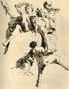 Baco e Ariadne, c1740, 1928 de Giovanni Battista Tiepolo