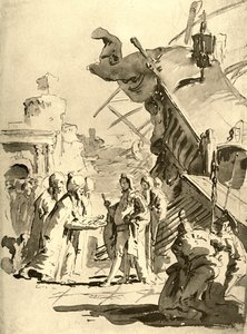 Capitulação de uma cidade, meados do século XVIII, 1928 de Giovanni Battista Tiepolo