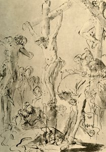 Crucificação, meados do século XVIII, 1928 de Giovanni Battista Tiepolo