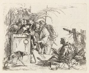 Audiência de Morte, de Vari capricci (Vários Capriccios) de Giovanni Battista Tiepolo