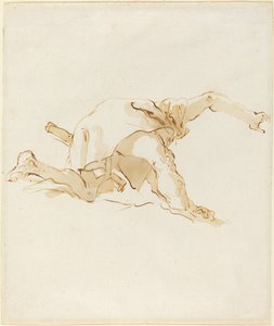 Figura em uma nuvem de Giovanni Battista Tiepolo