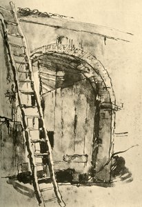 Gateway, meados do século XVIII, 1928 de Giovanni Battista Tiepolo