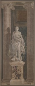 Geometria, 1760 (afresco transferido para a tela) de Giovanni Battista Tiepolo