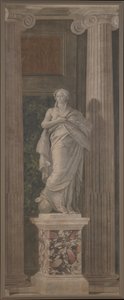 Gramática, 1760 (afresco transferido para a tela) de Giovanni Battista Tiepolo