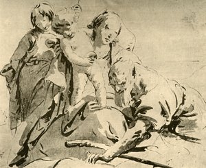 Sagrada Família, meados do século XVIII, 1928 de Giovanni Battista Tiepolo
