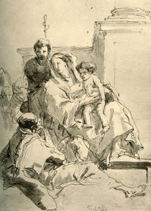 Sagrada Família, meados do século XVIII, 1928 de Giovanni Battista Tiepolo