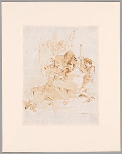 Sagrada Família com São João e dois anjos de Giovanni Battista Tiepolo