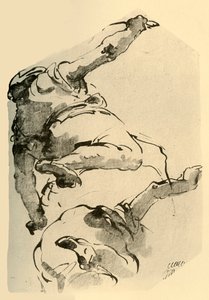 Figura ajoelhada, vista de trás, 1743-1744, 1928 de Giovanni Battista Tiepolo