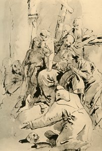 Madonna com os santos, meados do século XVIII, 1928 de Giovanni Battista Tiepolo