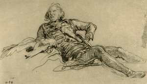 Oficial descansando, 1752-1753, 1928 de Giovanni Battista Tiepolo