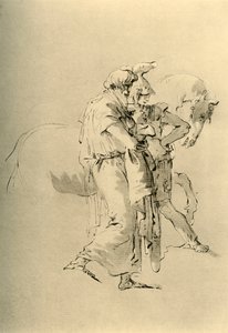 Velho e jovem soldado, meados do século XVIII, 1928 de Giovanni Battista Tiepolo