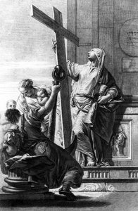Personificações de fé, esperança e amor, gravadas por Pietro Monaco, c.1750 de Giovanni Battista Tiepolo