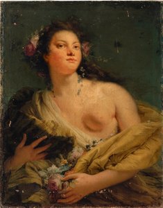 Retrato de uma senhora como Flora de Giovanni Battista Tiepolo
