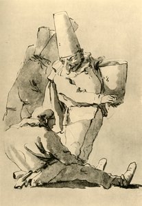 Pulcinelli, meados do século XVIII, 1928 de Giovanni Battista Tiepolo