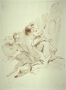 Descanso na fuga para o Egito de Giovanni Battista Tiepolo