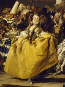 Cena de carnaval ou o minueto de Giovanni Battista Tiepolo