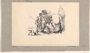 Soldado com Cavalo e Noivo, do Vari Capricci de Giovanni Battista Tiepolo