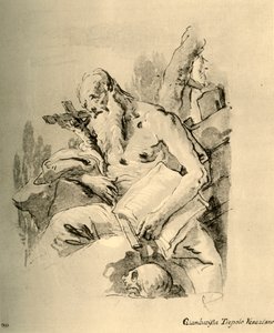 São Jerônimo, meados do século XVIII, 1928 de Giovanni Battista Tiepolo