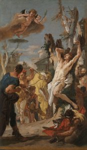 Estudo para o martírio de São Sebastião ..., 1739. de Giovanni Battista Tiepolo