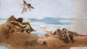 Estudo para um teto com a personificação do advogado de Giovanni Battista Tiepolo