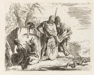 O Astrólogo e o Jovem Soldado, de Vari capricci (Vários Capriccios) de Giovanni Battista Tiepolo