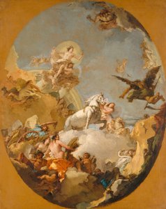 A carruagem de Aurora, 1761-9 de Giovanni Battista Tiepolo