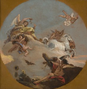 A Carruagem de Aurora, c.1734 de Giovanni Battista Tiepolo