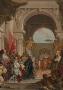 A investidura do bispo Harold como duque de Franconia, ca. 1751-52. de Giovanni Battista Tiepolo